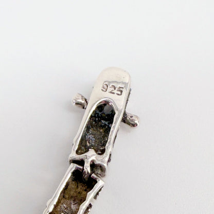 Vintage Silver and Clear Stone Bracelet, Hallmarked Sheffield - image 7