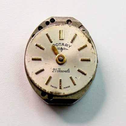 Rotary 21 Jewels Watch Movement AS 1677 15.5 x 12.9mm – For Spares or Repair - image 2