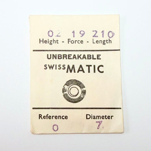 Swiss Matic Mainspring - H 1.35 × T 0.08 × L 210 × D 7 mm - image 1