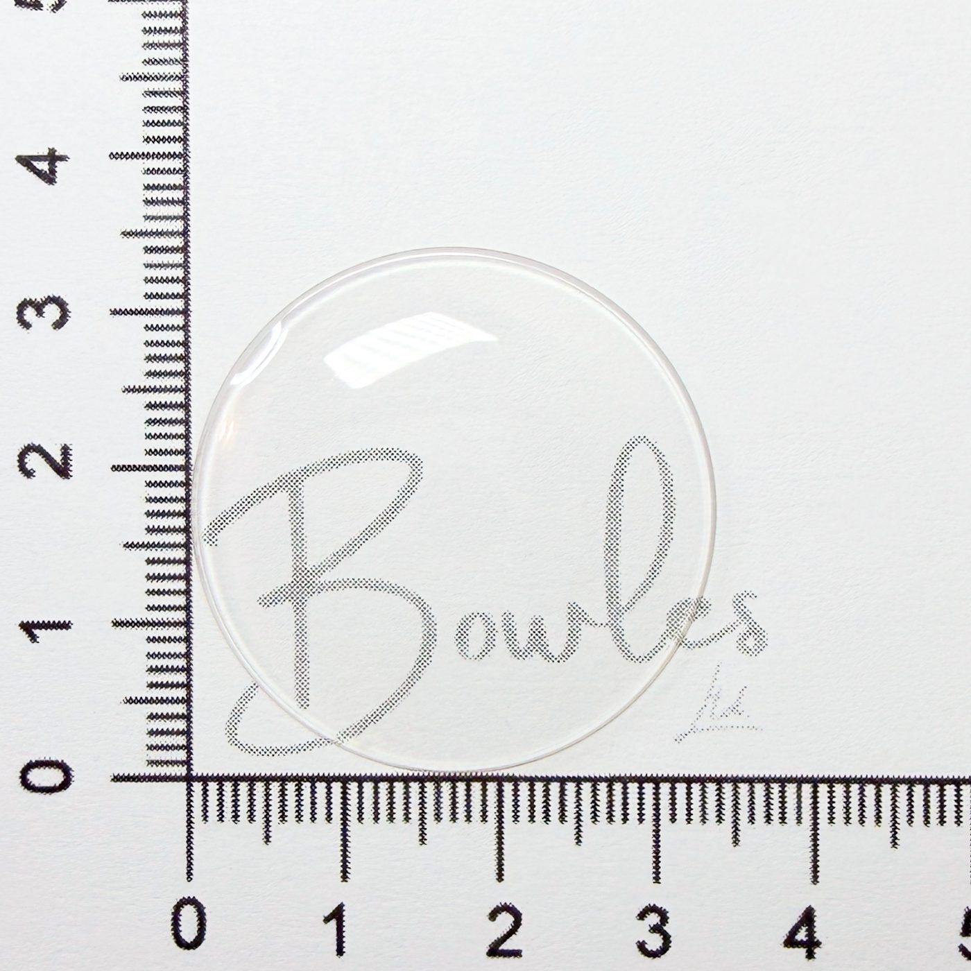 Antique New Old Stock — 33.6 mm — Round Low Dome — Mineral Glass Watch Crystal — WC0005/154 - image 1