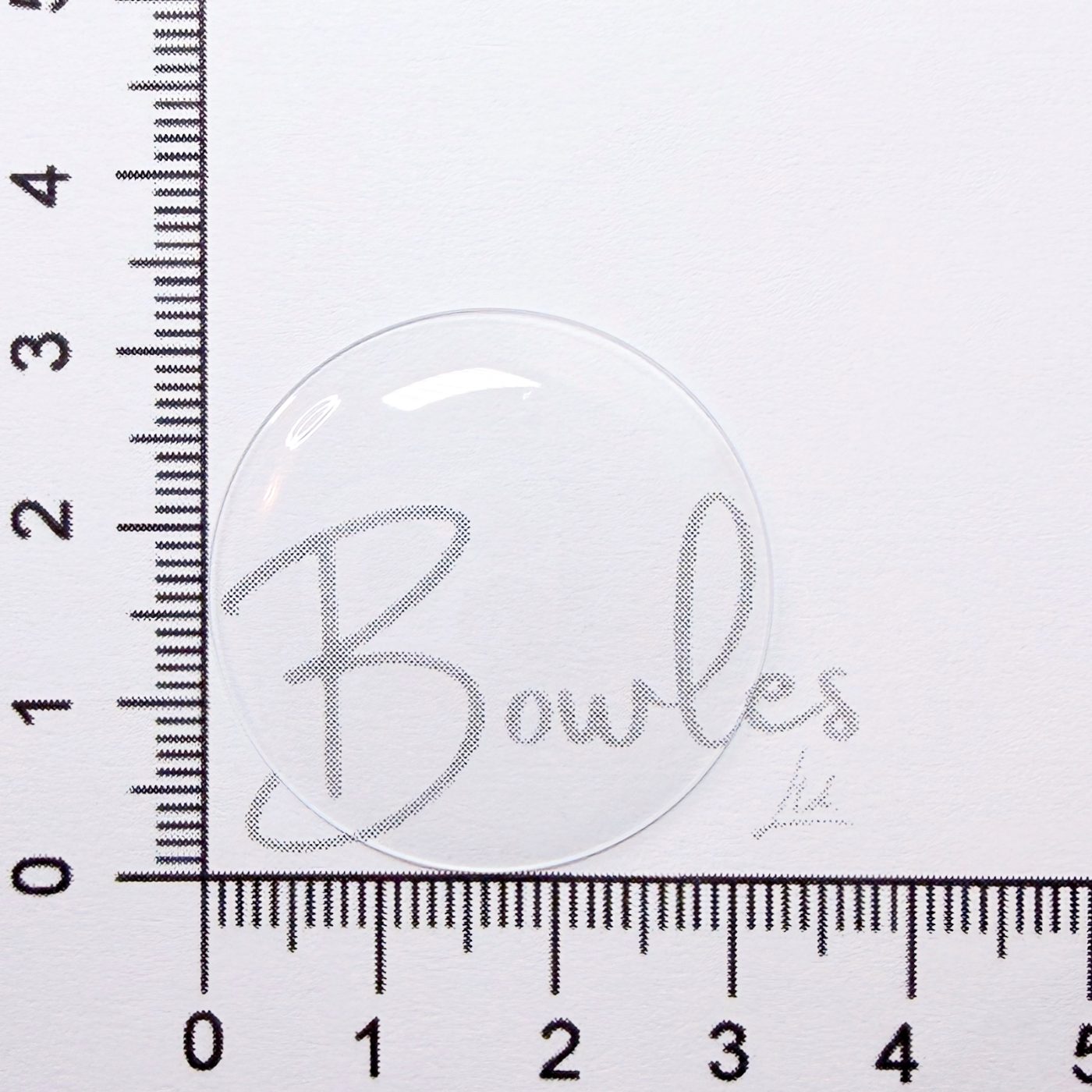 32.0mm Round Low Dome Mineral Glass Watch Crystal - Antique New Old Stock - image 1