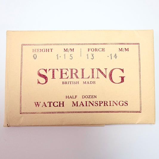 Sterling Mainspring - H 1.15 mm × T 0.14 mm - image 1