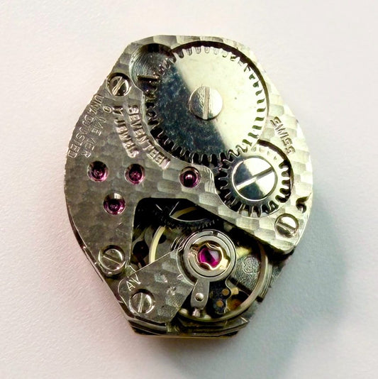 AVIVA FHF ST 69N Vintage Watch Movement 17J Swiss 18.1 x 15.2mm (Partially Worki - image 1