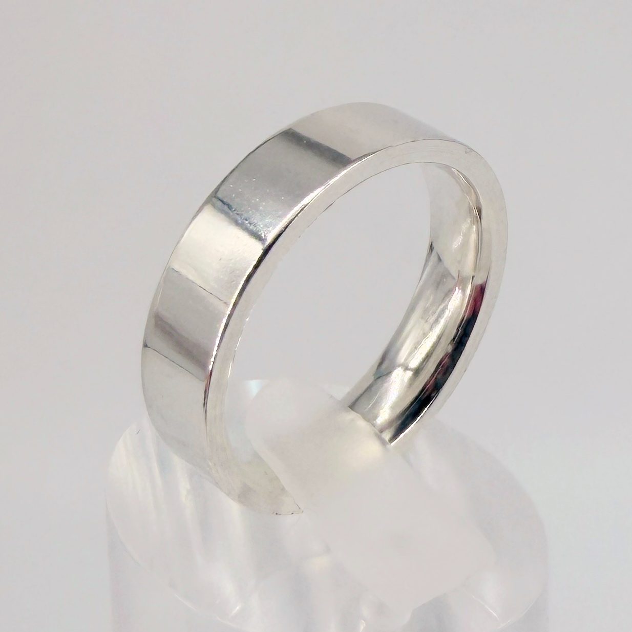 Brand New 925 Sterling Silver Wedding Ring, Size R, Hallmarked, Easy Fit - image 5