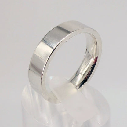 Brand New 925 Sterling Silver Wedding Ring, Size R, Hallmarked, Easy Fit - image 5