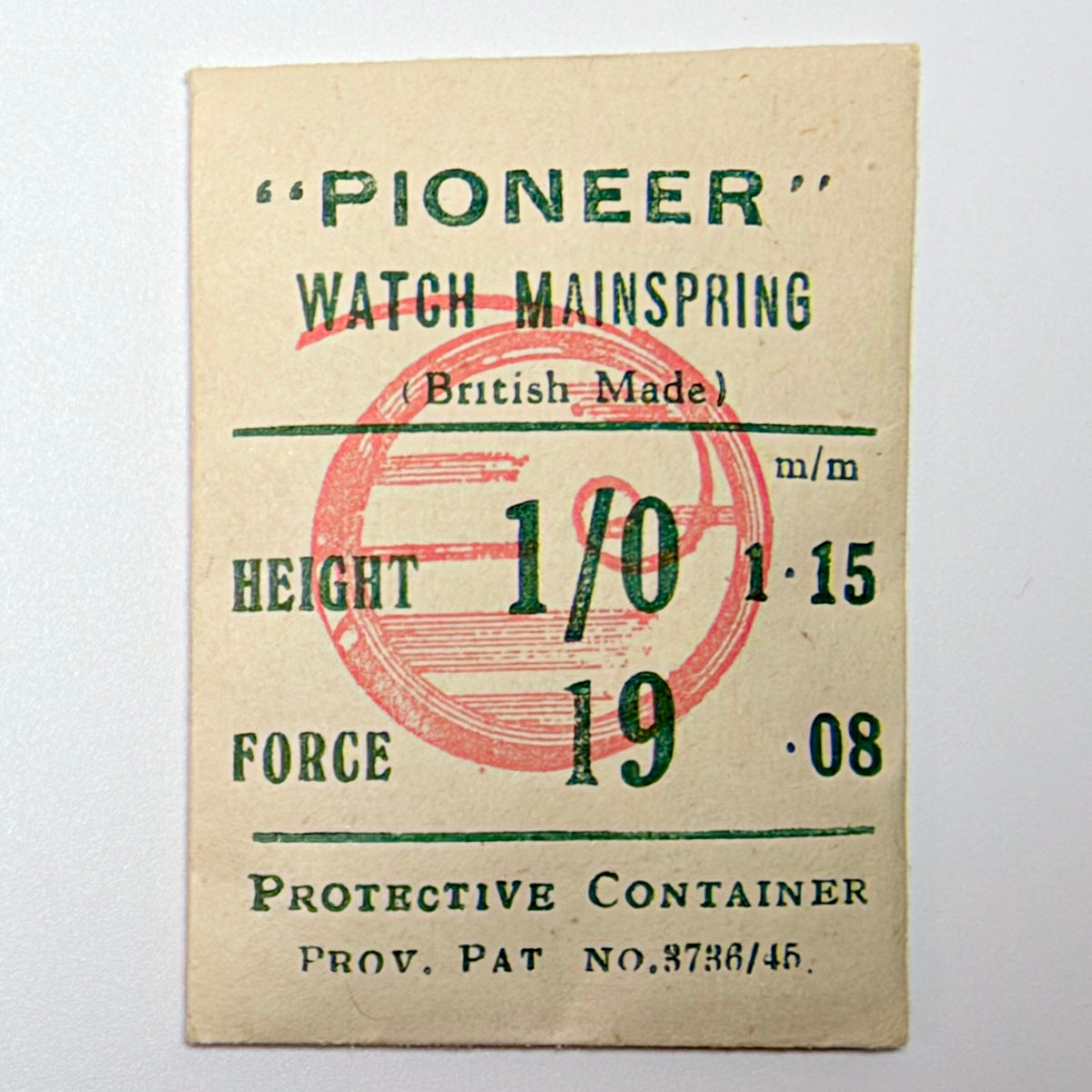 Pioneer Mainspring - H 1.15 mm × T 0.08 mm - image 1