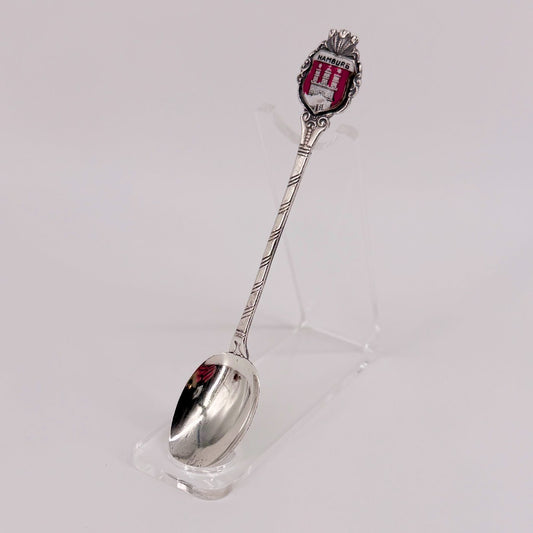 Antique German Silver Hamburg Souvenir Teaspoon - image 1