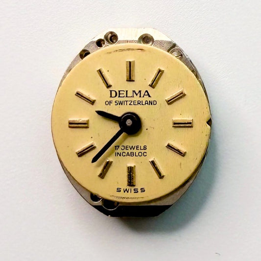 Delma AS 1977-2 Watch Movement 15.4x13mm 17J Swiss – Partially Working - image 2