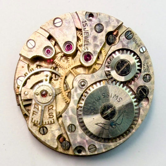 Rotary 8/440 Watch Movement, 15 Jewels – For Spares or Repair - image 1