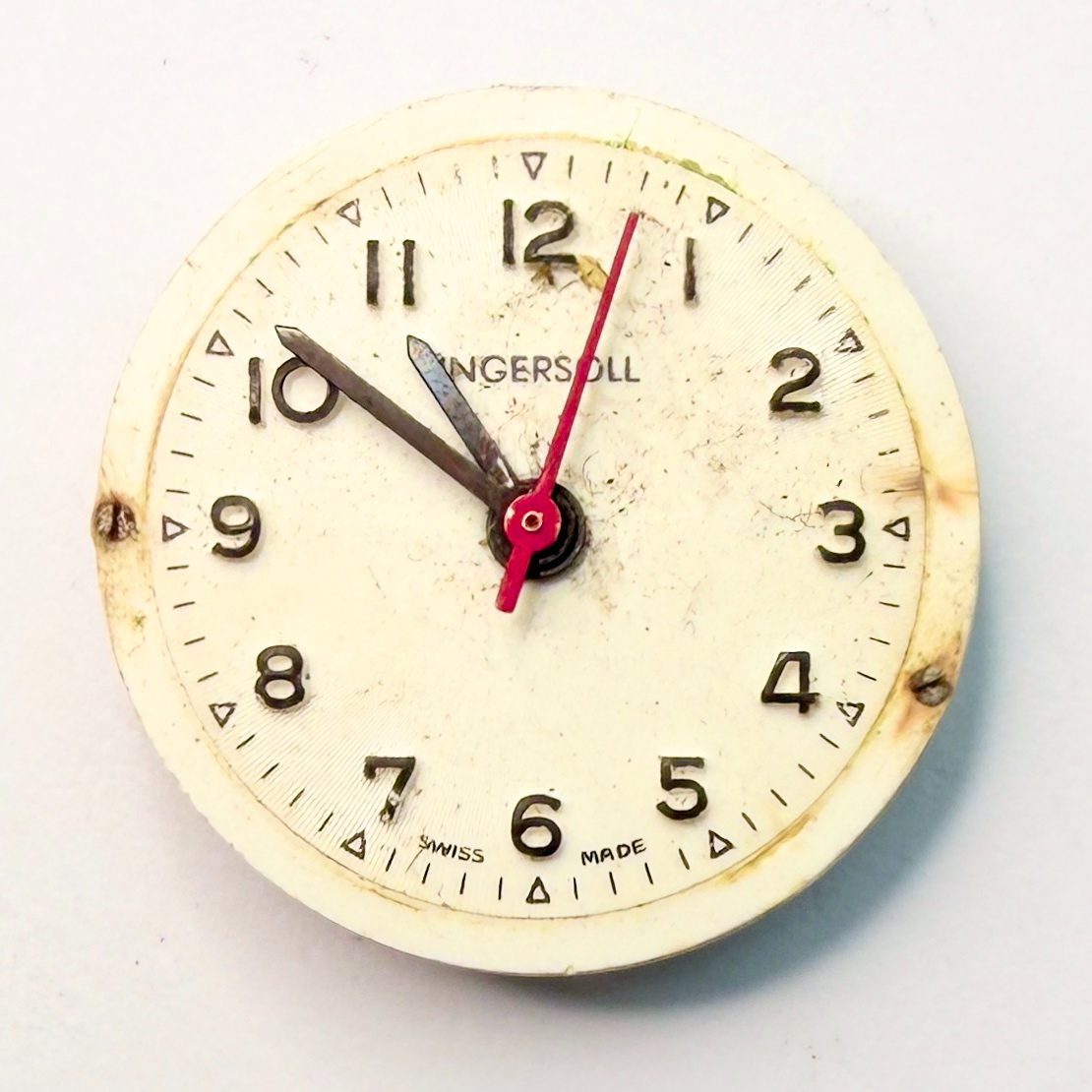 Ingersoll RL 013P-21 Swiss Watch Movement with Dial – For Spares or Repair - image 1