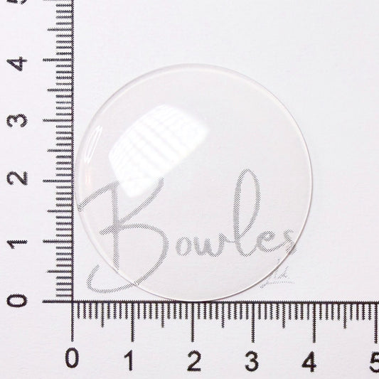 Antique New Old Stock — 39.3 mm — Round Medium Dome — Mineral Glass Watch Crystal - image 1