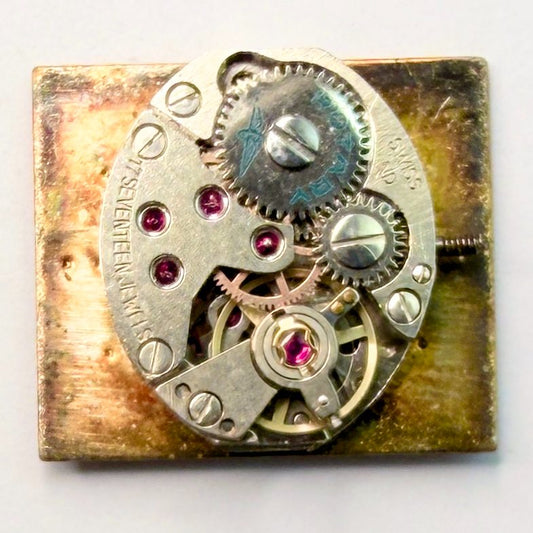 FE Rotary Manual Watch Movement 15.2 x 13mm – For Spares or Repair - image 1