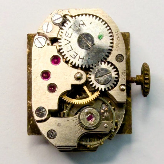 Helvetia Calibre 106 Watch Movement – Working, Rectangular, 12.85 x 19.65mm - image 2