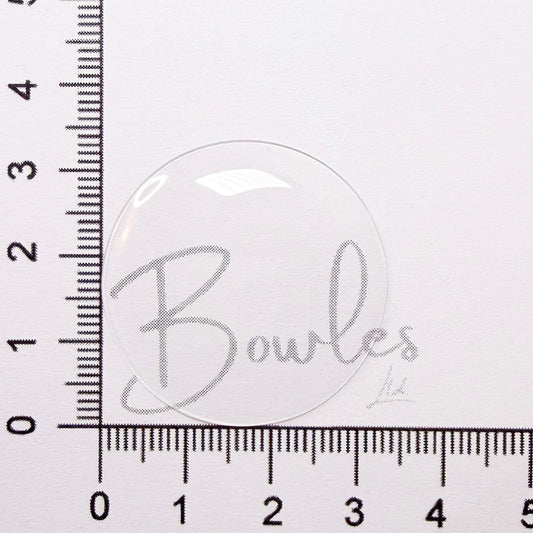 33.4mm Round Low Dome Mineral Glass Watch Crystal - Antique New Old Stock - image 1