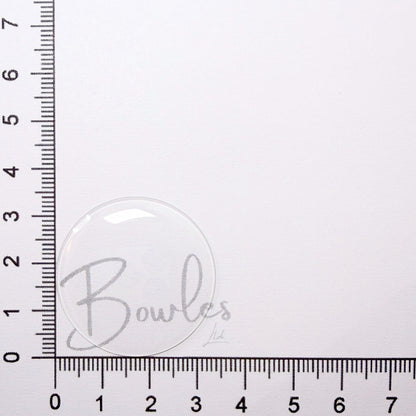 33.7mm Round Low Dome Mineral Glass Watch Crystal - Antique New Old Stock - image 1