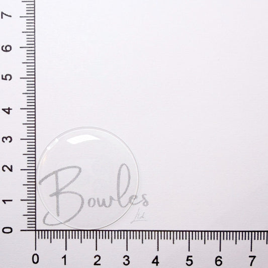 33.7mm Round Low Dome Mineral Glass Watch Crystal - Antique New Old Stock - image 1