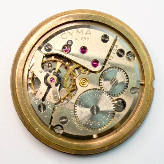 Cyma R.458 Manual Wind Watch Movement 23.7mm Working – For Repair/Restoration - image 1