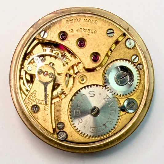 Everite Swiss 15J Manual Wind Pocket Watch Movement 23mm – Working, Minute Hand - image 1