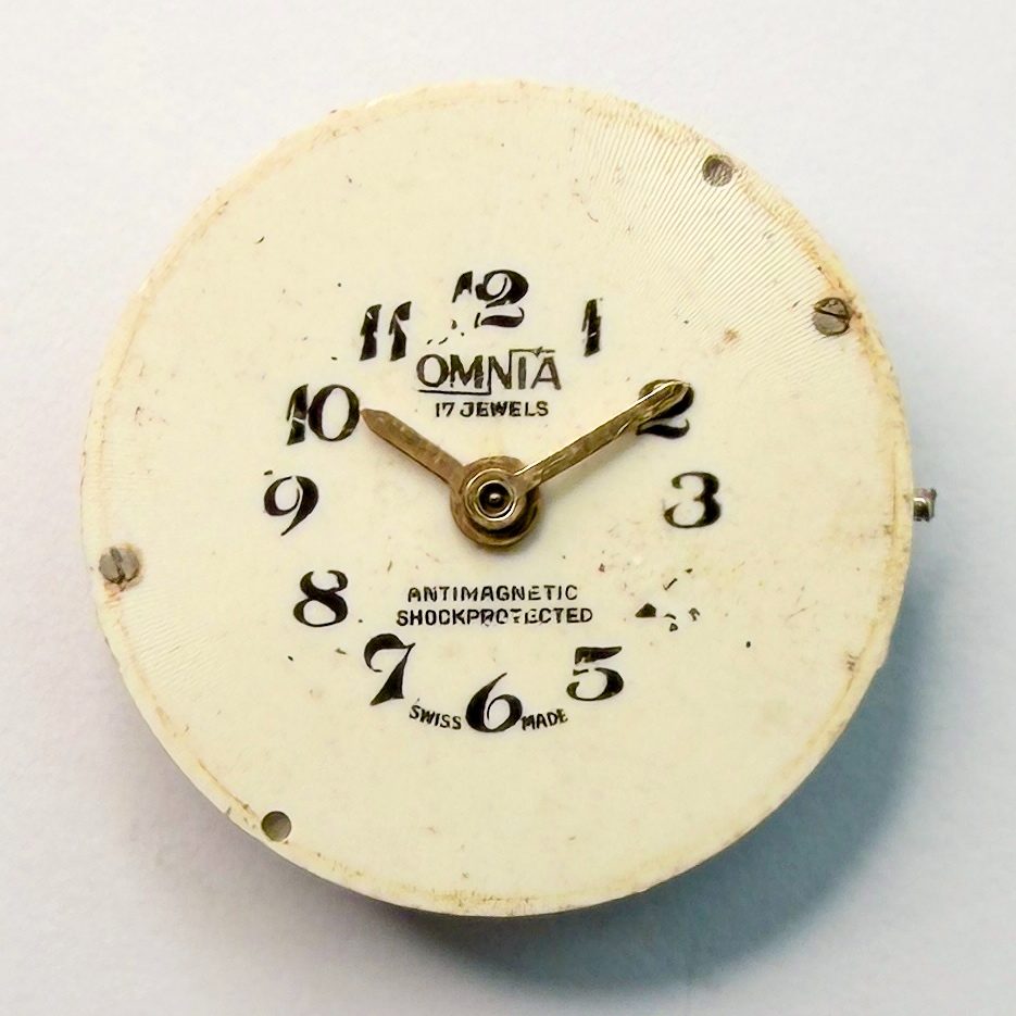 Omnia (EB 8461) Watch Movement, 17J, 19.65mm – For Spares or Repair - image 1
