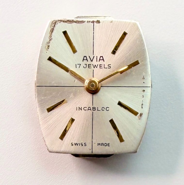Avia FEF 6620 Watch Movement – 17 Jewels, 15.5 x 12.8mm – For Spares or Repair - image 2