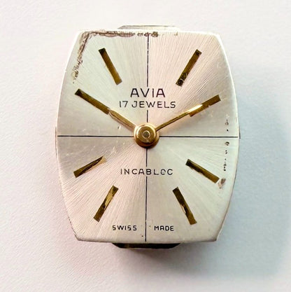 Avia FEF 6620 Watch Movement – 17 Jewels, 15.5 x 12.8mm – For Spares or Repair - image 2