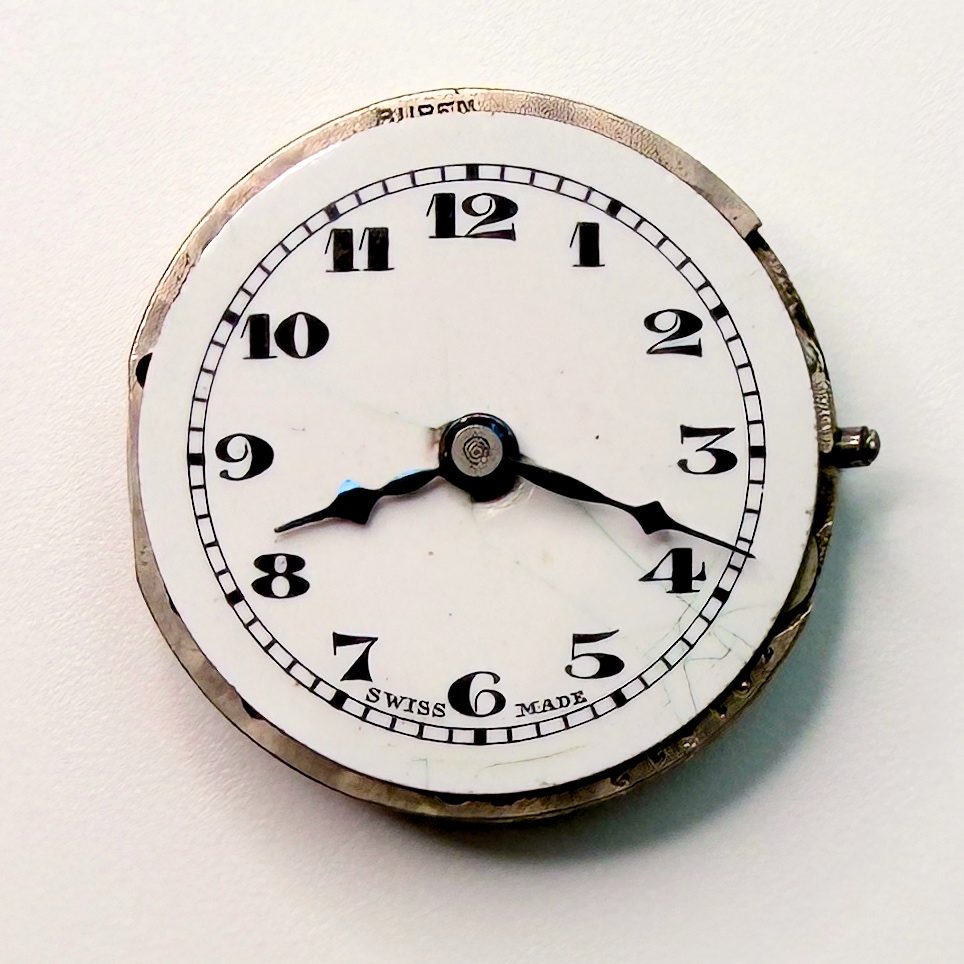 Buren Swiss 15-Jewel Watch Movement 19.8mm – Working, Stem Snapped - image 1