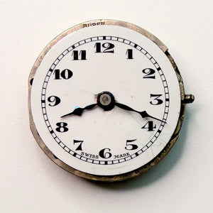 Buren Swiss 15-Jewel Watch Movement 19.8mm – Working, Stem Snapped