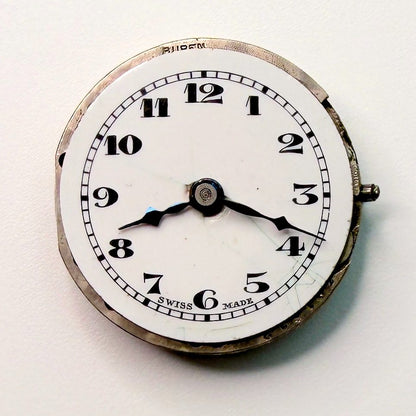 Buren Swiss 15-Jewel Watch Movement 19.8mm – Working, Stem Snapped - image 1