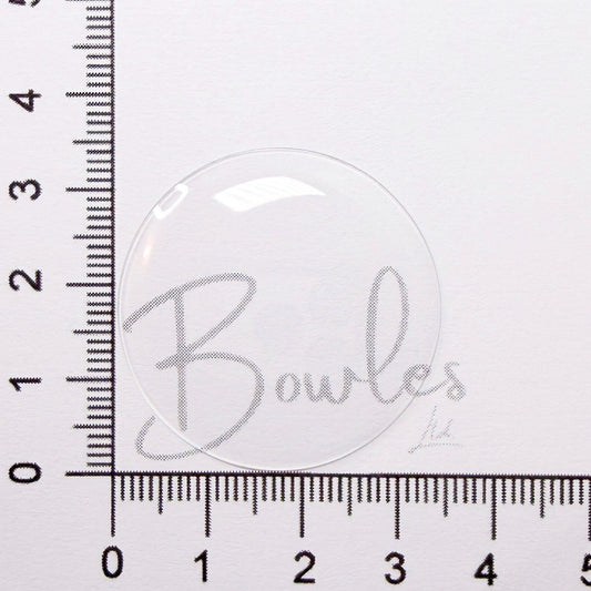 34.0mm Round Low Dome Mineral Glass Watch Crystal - Antique New Old Stock - image 1