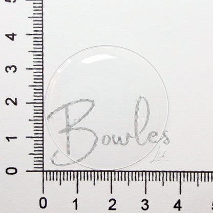 36.5mm Round Low Dome Mineral Glass Watch Crystal - Antique New Old Stock - image 1