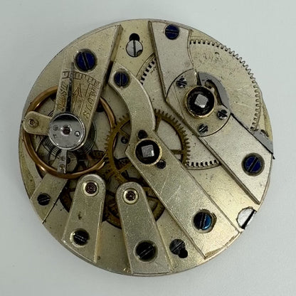 Antique Swiss Pocket Watch Movement - 33.6mm - Working