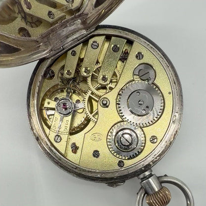 Antique Swiss 935 Silver Pocket Watch - Gédéon Thommen G.T. - Working