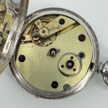 Antique Swiss 935 Silver Pocket Watch - H. Samuel - Working