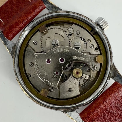 Vintage Elgin Sportsman Wristwatch - 17 Jewels Swiss Made 1960s - Working