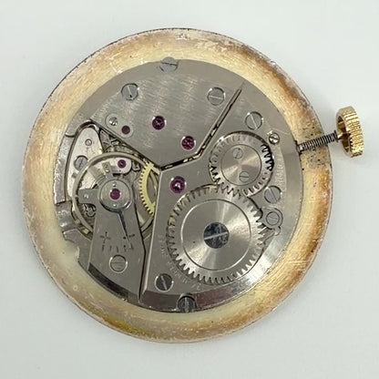 Peseux 330 "MuDu" 17 Jewels Wristwatch Movement & Dial - Running Fast