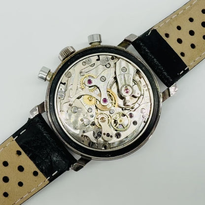 Vintage Freeson Black Dial Chronograph Watch - Landeron 48 - c.1960s