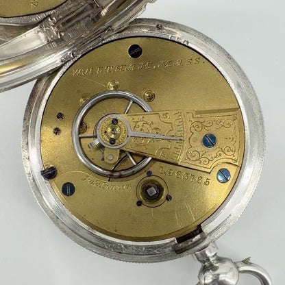 Antique Silver Waltham Pocket Watch – Model 1876 - c.1882 – Working