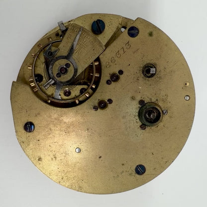 Antique Newsome Fusee Pocket Watch Movement – 49.2mm – Working Requires Service Repair