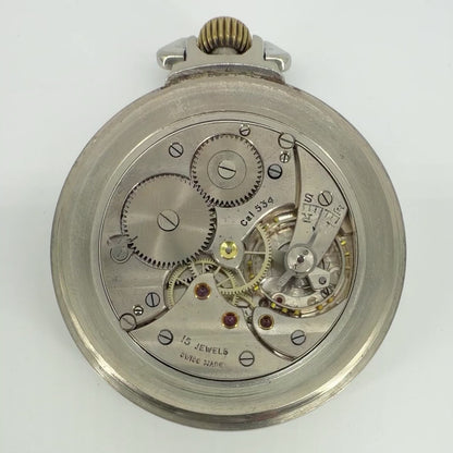 Winegarten's Railway Regulator Pocket Watch - Cortébert 534 - Swiss - Working